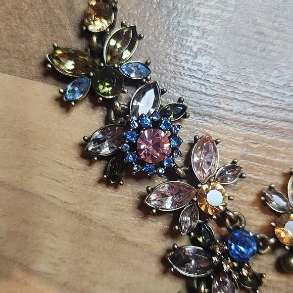 Y2K long rhinestone statement necklace - Picture 5 of 10